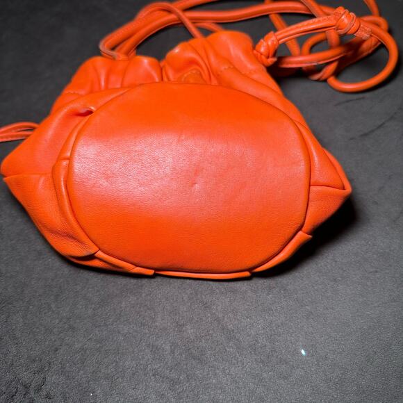 Clare V Emma Drawstring Bucket Bag - Orange - Picture 6 of 7